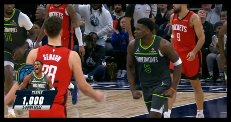 23歲186天!愛(ài)德華茲成NBA歷史上最年輕投進(jìn)1000記三分球員
