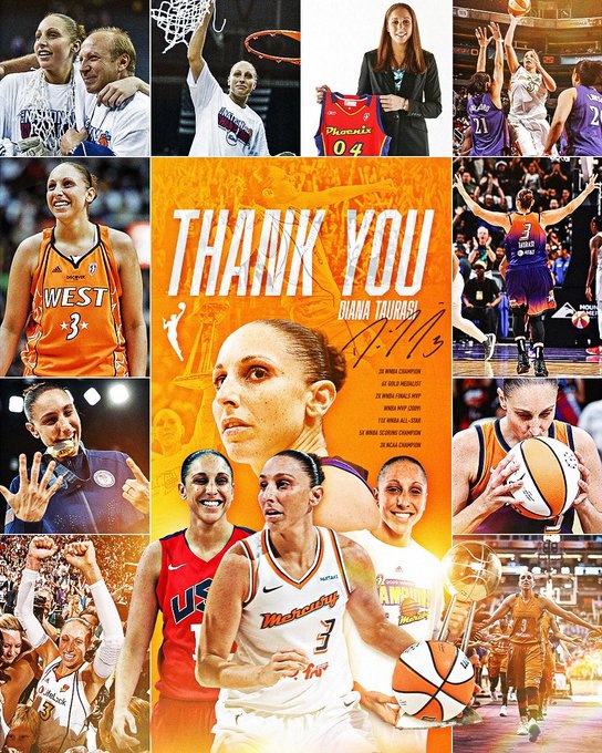 傳奇落幕!WNBA巨星陶樂(lè )西宣布退役 結束20年職業(yè)生涯