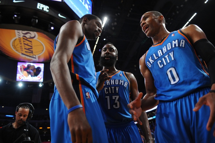 雷霆三少得分全部進(jìn)入歷史前20!他們是NBA歷史最大的如果嗎?